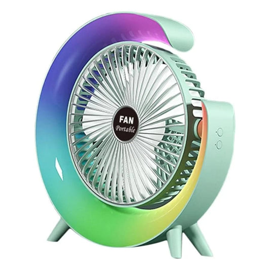 Ventilador de escritorio Luz RGB Multicolor